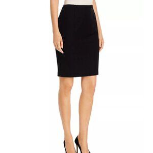 Tahari 100% Pure Wool Black Pencil Skirt Size 12